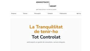 Finques Mozart home page screenshot